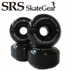 [在庫限り] SRS Skate Gear エスアールエス スケート ギア ウィール CONTINENTAL WHEEL 52ｍｍ Flat 100A SK8 スケートボード スケボー