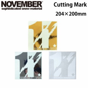 NOVEMBER【ノベンバー】ステッカー CUTTING MARK   [13][14][15] カッティング マーク スノーボード ステッカー