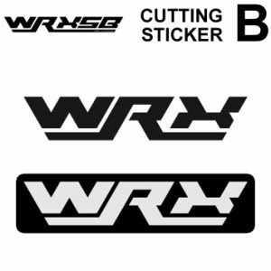 WRX カッティングステッカー 【B】 [ BLK / WHT ] シール デカール 転写 スノーボード スノボー アクセサリー ダブルアールエックス