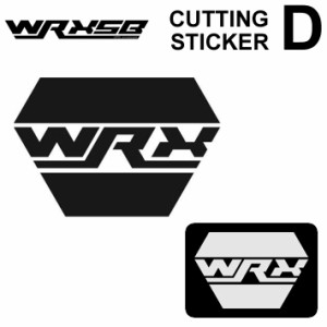 WRX カッティングステッカー 【D】 [ BLK / WHT ] シール デカール 転写 スノーボード スノボー アクセサリー ダブルアールエックス