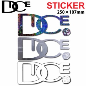 DICE ダイス STICKER [ダイカット ロゴ / Lサイズ] カッティング ステッカー シール デカール 転写 スノーボード スノボー アクセサリー