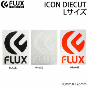 FLUX フラックス ステッカー ICON DIECUT Lサイズ [90 × 126mm] [4] [5] [6] アイコン ダイカット ロゴ カッティング シール デカール 