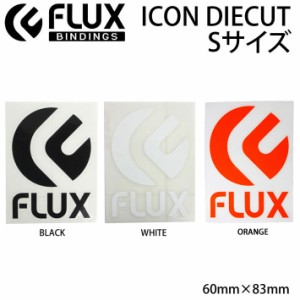 FLUX フラックス ステッカー ICON DIECUT Sサイズ [60 × 83mm] [1] [2] [3] アイコン ダイカット ロゴ カッティング シール デカール 転