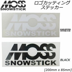 MOSS SNOWSTICK モス スノースティック ロゴ カッティング ステッカー [200mm x 85mm] [10] [11] シール デカール 転写 スノーボード ス