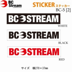 BC Stream ビーシーストリーム [BC-5] 【1】 Cutting Sticker カッティングステッカー [WHT / BLK / RED] シール デカール 転写 スノーボ
