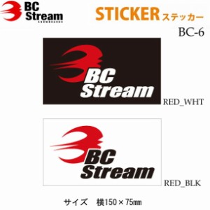 BC Stream ビーシーストリーム [BC-6] Cutting Sticker カッティングステッカー シール デカール 転写 スノーボード スノボー アクセサリ