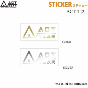 スノーボード ステッカー　ACT GEAR [ACT-1] 【2】アクトギア　カッティングステッカー　