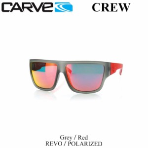 [在庫限り] CARVE カーブ サングラス CREW クルー  Grey／Red REVO／POLARIZED 偏光レンズ 偏光 偏光サングラス [36-1]