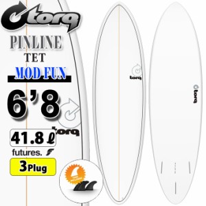 torq surfboard トルク サーフボード PINLINE DESIGN MOD FUN 6’8 [White Pinline] ファンボード エポキシボード 初級者 初心者 ビギナ