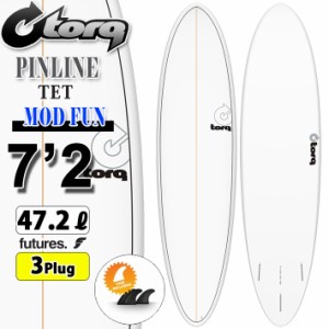 torq surfboard トルク サーフボード PINLINE DESIGN MOD FUN 7’2 [White Pinline] ファンボード エポキシボード 初級者 初心者 ビギナ