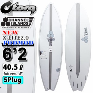 torq surfboard トルク サーフボード X-LITE PODMOD 6’2 [White Pinline] ポッドモッド ショートボード AL MERRICK アルメリック CHANNE