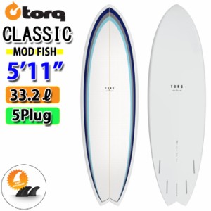 TORQ SurfBoard トルク サーフボード CLASSIC3 DESIGN [NOSE ARROW PATTERN] MOD FISH 5’11 ショートボード フィッシュボード エポキシ