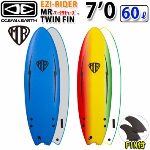 [follows特別価格] O&E 2023 OCEAN＆EARTH オーシャンアンドアース サーフボード マークリチャーズ MR EZI RIDER TWIN FIN 7’0 ソフトサ