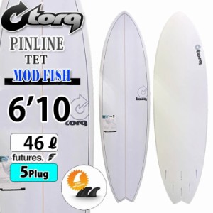 torq surfboard トルク サーフボード PINLINE DESIGN MOD FISH 6’10 [White Pinline] モッドフィッシュ ショートボード フィッシュボー