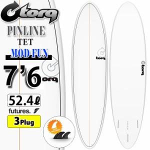 torq surfboard トルク サーフボード PINLINE DESIGN MOD FUN 7’6 [White Pinline] ファンボード エポキシボード 初級者 初心者 ビギナ