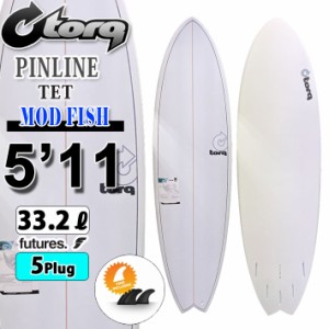 torq surfboard トルク サーフボード PINLINE DESIGN MOD FISH 5’11 [White Pinline] モッドフィッシュ ショートボード フィッシュボー