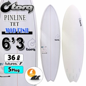 torq surfboard トルク サーフボード PINLINE DESIGN MOD FISH 6’3 [White Pinline] ショートボード フィッシュボード エポキシボード 