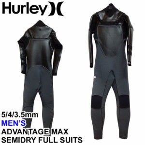 23-24 Hurley ハーレー ウェットスーツ セミドライ フルスーツ メンズ 5mm×4mm×3.5mm [JVC2306] CHEST ZIP ADVANTAGE MAX サーフィン 