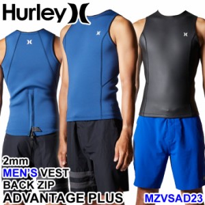 2024 Hurley ハーレー ウェットスーツ [MZVSAD23] ベスト メンズ 2mm BACK ZIP バックジップ ADVANTAGE PLUS アドバンテージ プラス VEST