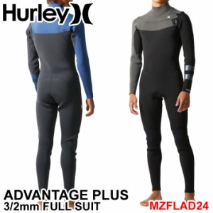 2024 Hurley ウェットスーツ ハーレー フルスーツ [MZFLAD24] メンズ ADVANTAGE PLUS 3mm × 2mm FULL SUIT CHEST ZIP チェストジップ ア
