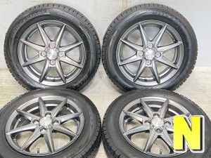 【中古】ブリヂストン ブリザック VRX2 155/65R14 　 HUMAN LINE 14インチ 100-4穴 4本 中古タイヤ・スタッドレスタイヤ