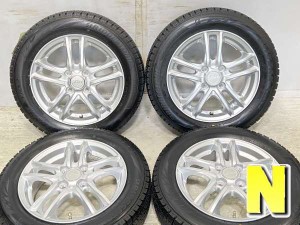 【中古】ブリヂストン ブリザック VRX2 155/65R14 　 LINZ 14インチ 100-4穴 4本 中古タイヤ・スタッドレスタイヤ