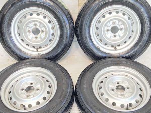 【中古】ヨコハマ ブルーアース VAN RY55 165/80R13 日産純正  13インチ 100-4穴 4本 中古タイヤ・サマータイヤ