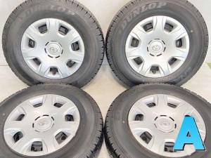 【中古】ダンロップ エナセーブ VAN01 195/80R15 トヨタ純正  15インチ 139.7-6穴 4本 中古タイヤ・サマータイヤ