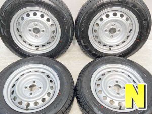 【中古】ヨコハマ ブルーアースVAN RY55 155/80R14 トヨタ純正  14インチ 100-4穴 4本 中古タイヤ・サマータイヤ