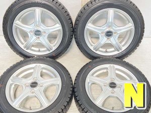 【中古】ダンロップ ウィンターマックス WM02 155/65R14 　 BALMINUM 14インチ 100-4穴 4本 中古タイヤ・スタッドレスタイヤ