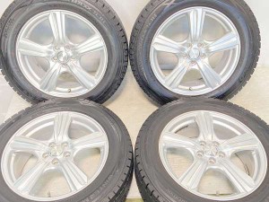 【中古】ダンロップ ウィンターマックス SJ8 225/60R17 　 VIOLENTO 17インチ 100-5穴 4本 中古タイヤ・スタッドレスタイヤ