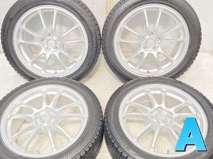 【中古】ブリヂストン ブリザック VRX2 205/50R17 　 ECOFORME 17インチ 100-5穴 4本 中古タイヤ・スタッドレスタイヤ