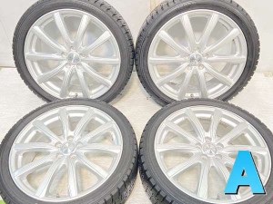 【中古】ダンロップ ウィンターマックス WM02 225/40R18 　 ジョーカー 18インチ 100-5穴 4本 中古タイヤ・スタッドレスタイヤ