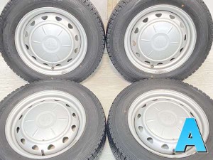 【中古】DUNLOP ウィンターマックス SV01 155/80R14  JECT VK 14インチ 100/114.3-4穴 4本 中古タイヤ・スタッドレスタイヤ