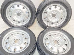 【中古】ブリヂストン アイスパートナー2 185/60R15 　 TOPY M60 15インチ 100-4穴 4本 中古タイヤ・スタッドレスタイヤ