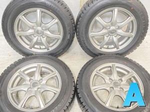 【中古】ダンロップ ウィンターマックス WM02 175/70R14 　 MILLOUS 14インチ 100-4穴 4本 中古タイヤ・スタッドレスタイヤ