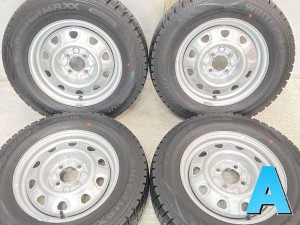 【中古】ダンロップ ウィンターマックス WM02 185/70R14 　 TOPY M47A 14インチ 100-4穴 4本 中古タイヤ・スタッドレスタイヤ