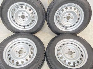 【中古】ブリヂストン ブリザック VL1 155/80R14 トヨタ純正 AL 14インチ 100-4穴 4本 中古タイヤ・スタッドレスタイヤ