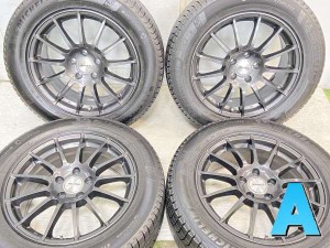 【中古】ミシュラン X-ICE XI3プラス 235/55R17 　 IRVINE 17インチ 112-5穴 4本 中古タイヤ・スタッドレスタイヤ