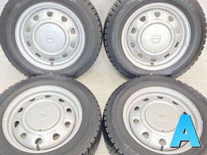 【中古】DUNLOP  WM02 165/70R14  SCHWARZ MV V6A 14インチ 100/114.3-4穴 4本 中古タイヤ・スタッドレスタイヤ