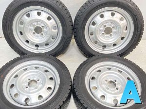 【中古】ダンロップ ウィンターマックス WM02 185/60R15 　 TOPY M60 15インチ 100-4穴 4本 中古タイヤ・スタッドレスタイヤ