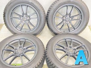 【中古】ブリヂストン ブリザック DM-V3 235/55R18 　 ZACK JP520 18インチ 114.3-5穴 4本 中古タイヤ・スタッドレスタイヤ