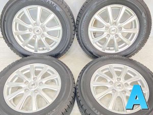 【中古】ヨコハマ アイスガード iG50 PLUS 195/65R15 　 AZ SPORTS 15インチ 114.3-5穴 4本 中古タイヤ・スタッドレスタイヤ