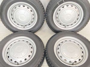 【中古】ブリヂストン アイスパートナー2 195/65R15 　 JECT AP 15インチ 100/114.3-5穴 4本 中古タイヤ・スタッドレスタイヤ