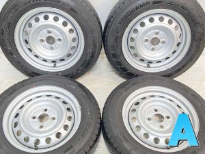 【中古】ヨコハマ ブルーアースVAN RY55 155/80R14 トヨタ純正  14インチ 100-4穴 4本 中古タイヤ・サマータイヤ