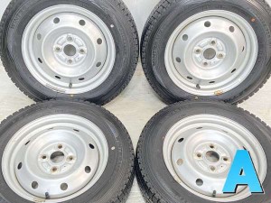 【中古】ダンロップ ウィンターマックス SV01 155/80R14 　 TOPY E45 14インチ 100-4穴 4本 中古タイヤ・スタッドレスタイヤ