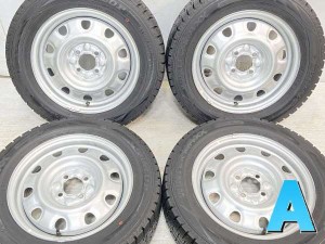 【中古】ダンロップ ウィンターマックス WM02 185/65R15 　 TOPY M60 15インチ 100-4穴 4本 中古タイヤ・スタッドレスタイヤ