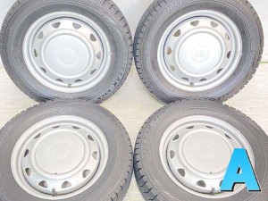 【中古】ブリヂストン ブリザック VRX 155/70R13 　 JECT LZ 13インチ 100/110/114.3-4穴 4本 中古タイヤ・スタッドレスタイヤ