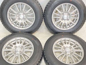 【中古】グッドイヤー アイスナビ 6 155/80R13 　 RAVRION 13インチ 100-4穴 4本 中古タイヤ・スタッドレスタイヤ