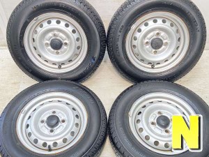 【中古】ヨコハマ スーパーバン 356 145/80R12 ダイハツ純正  12インチ 100-4穴 4本 中古タイヤ・サマータイヤ